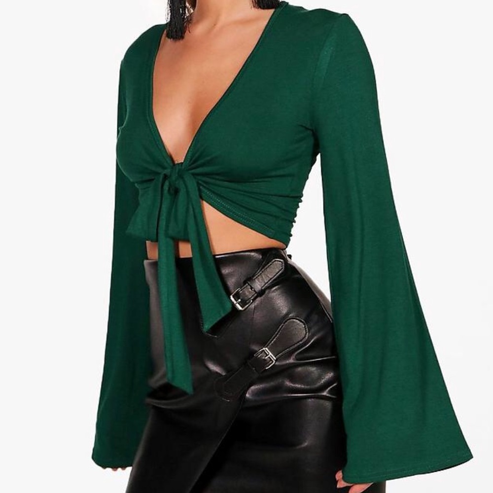 Front Tie Crop Top